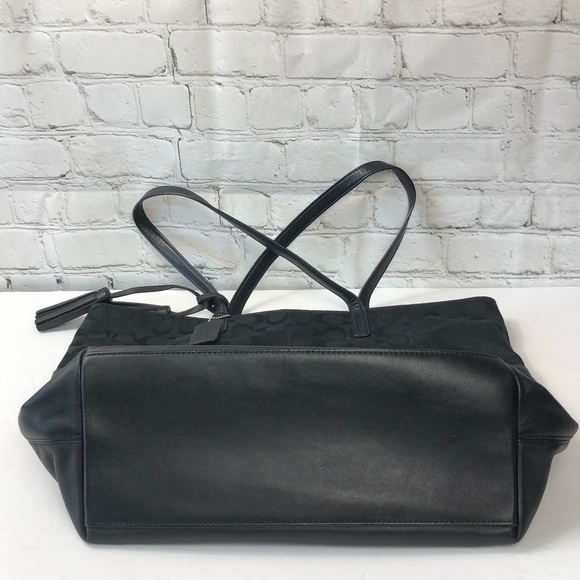 COACH Legacy Signature Turn-Lock Tote | Black